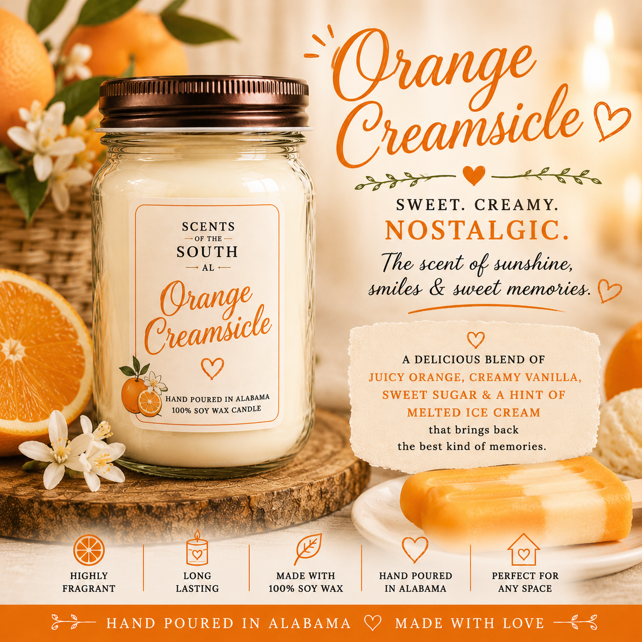 Orange Creamsicle Candle