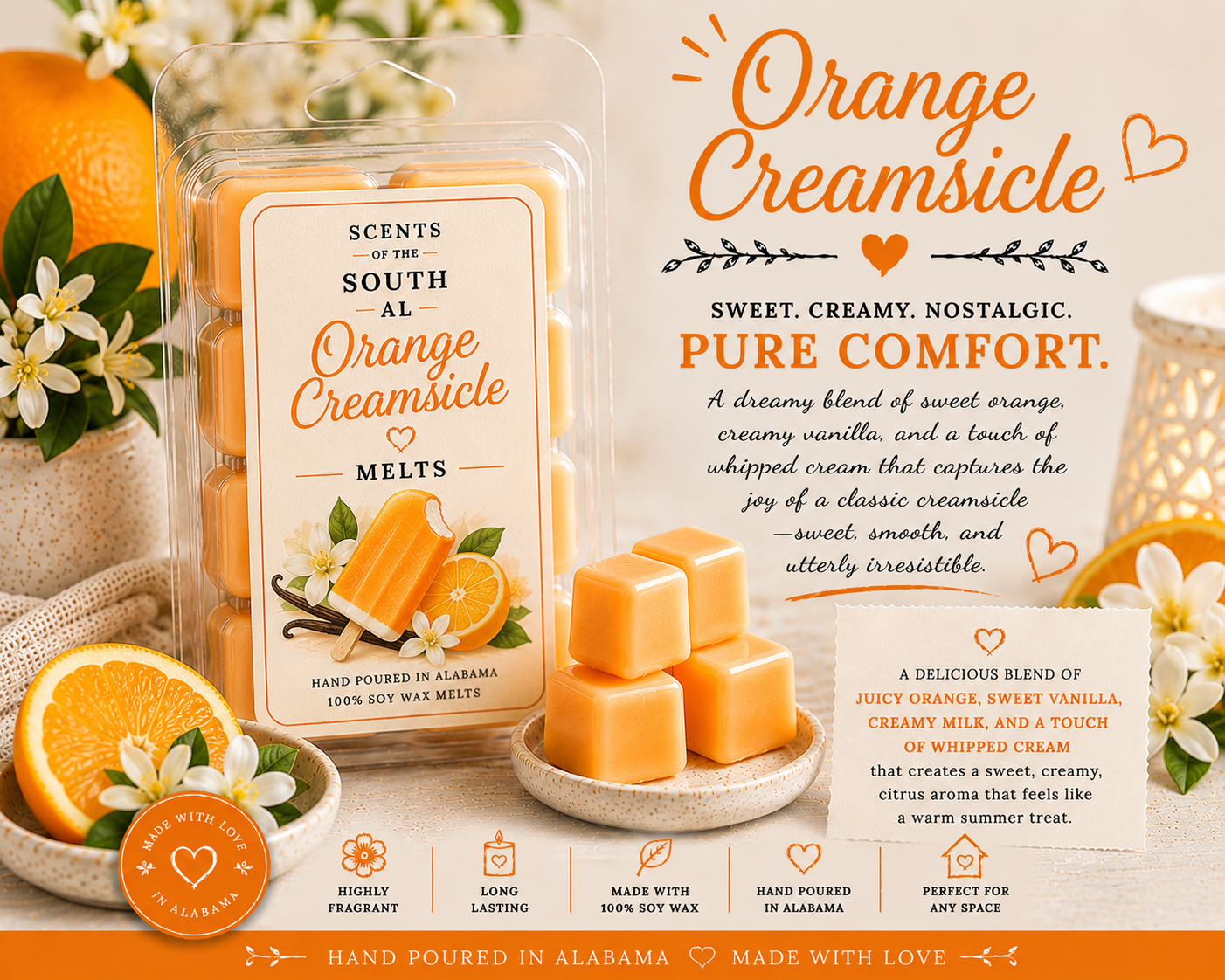 Orange Creamsicle Wax Melts