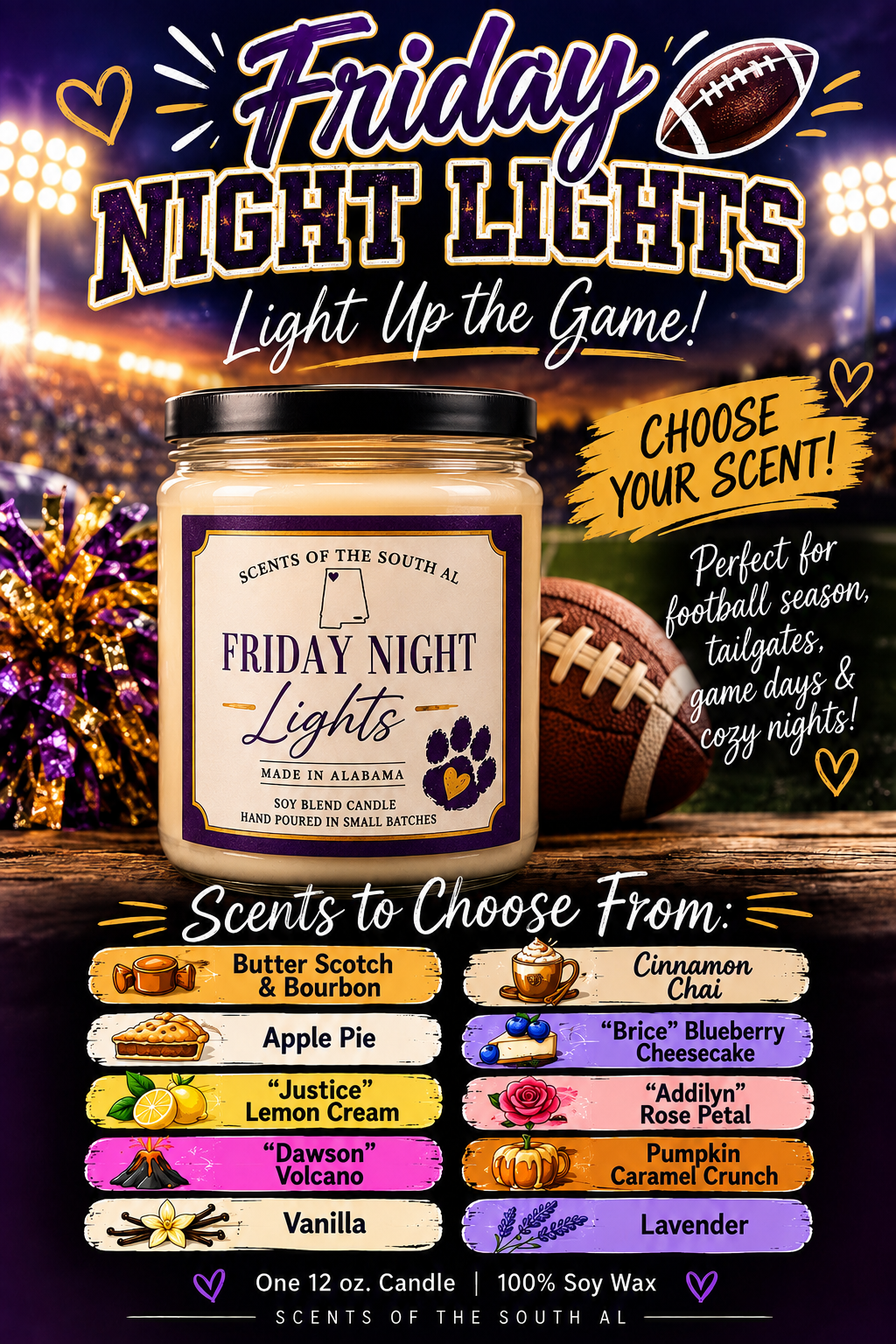 Friday Night Lights Limited Edition Candle