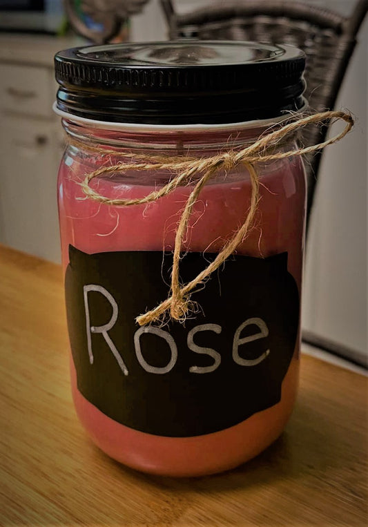 “Addilyn” Rose Petal Candle