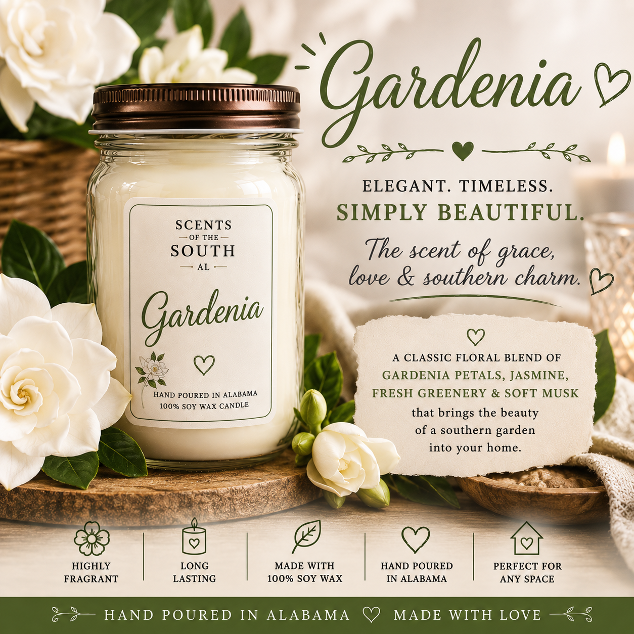 Gardenia Candle