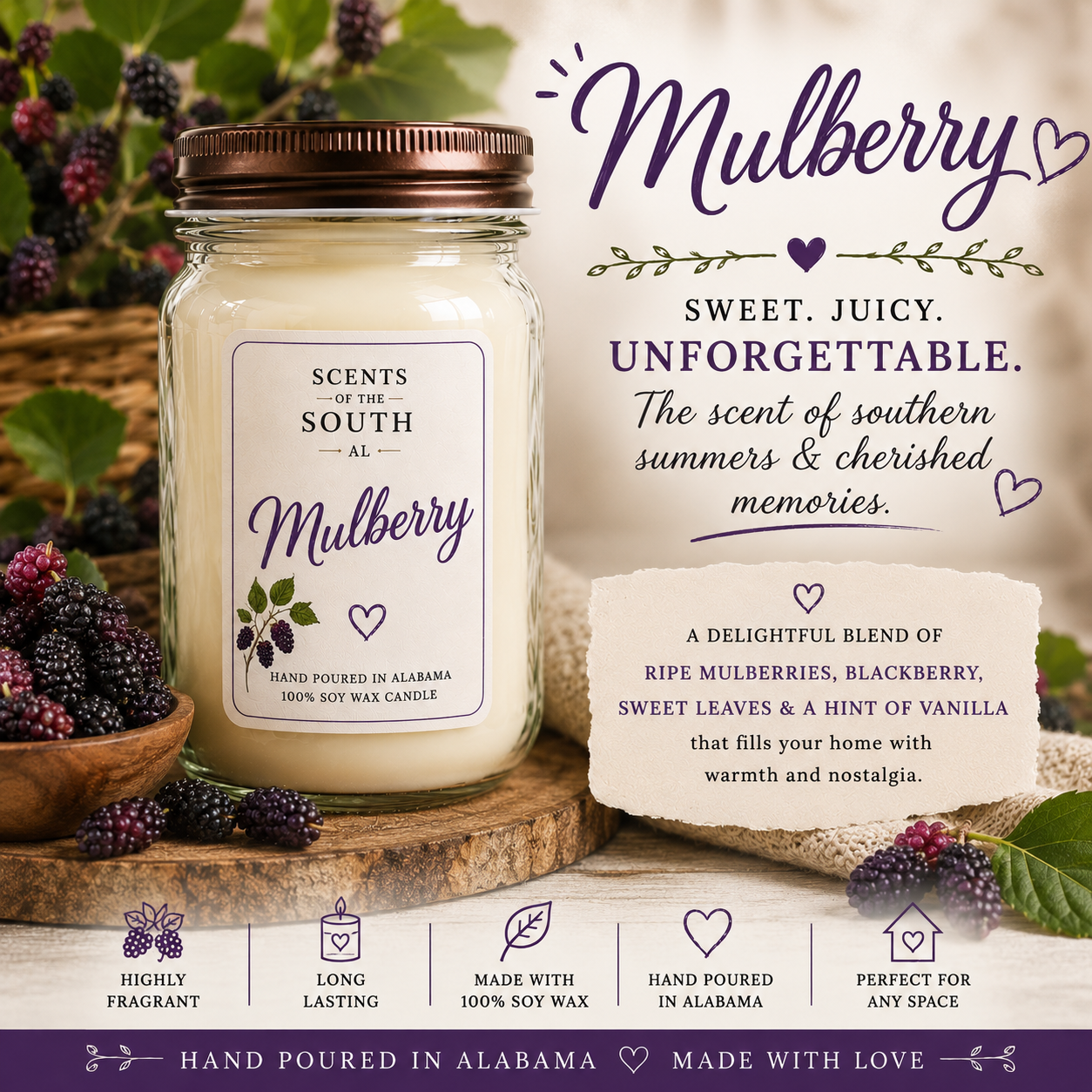 Mulberry Candles