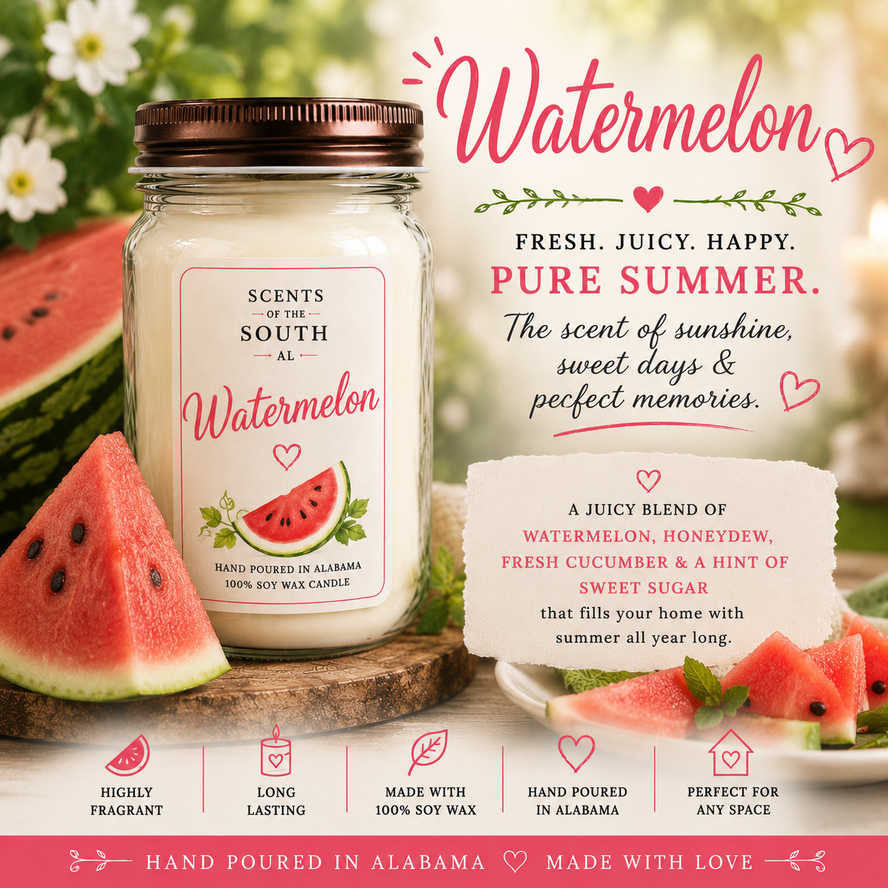 Watermelon Candle