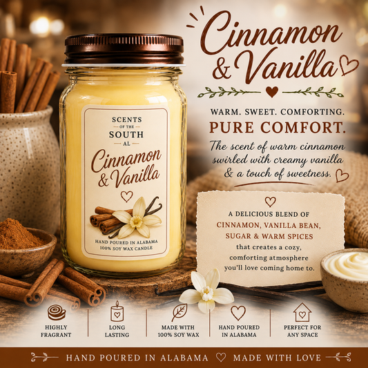 Cinnamon & Vanilla Candle