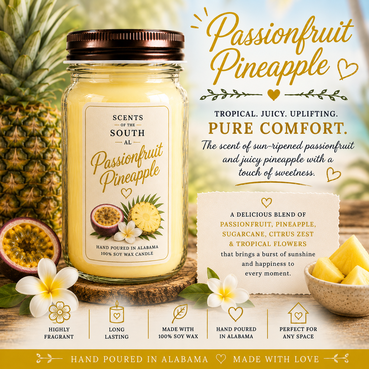 Passionfruit Pineapple Candle