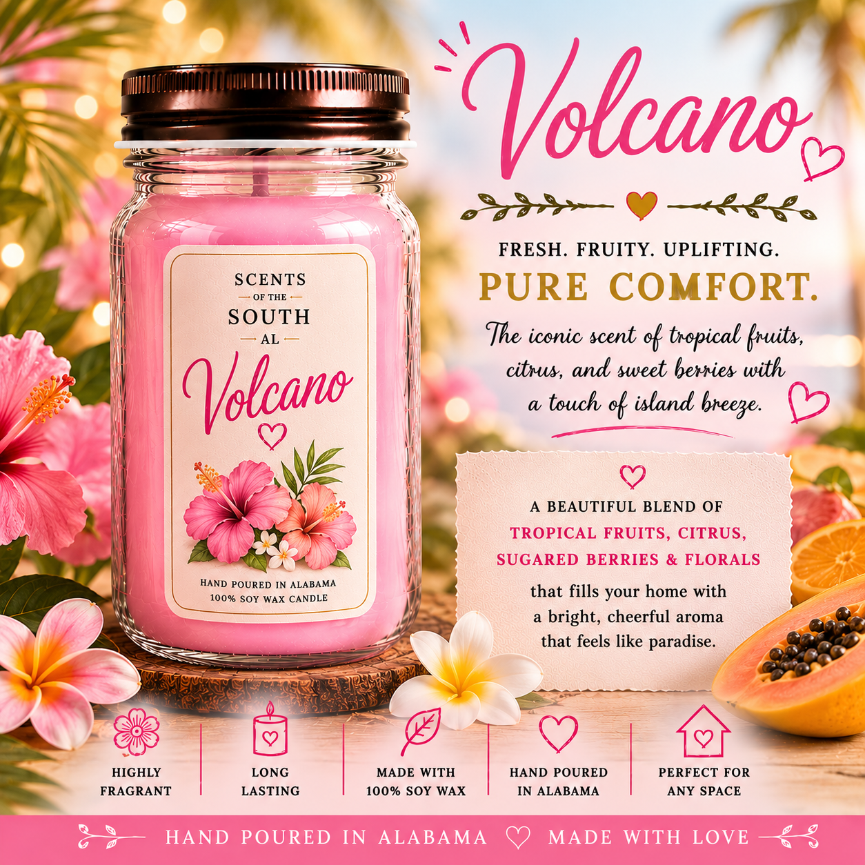 Volcano Candle-“Dawson”