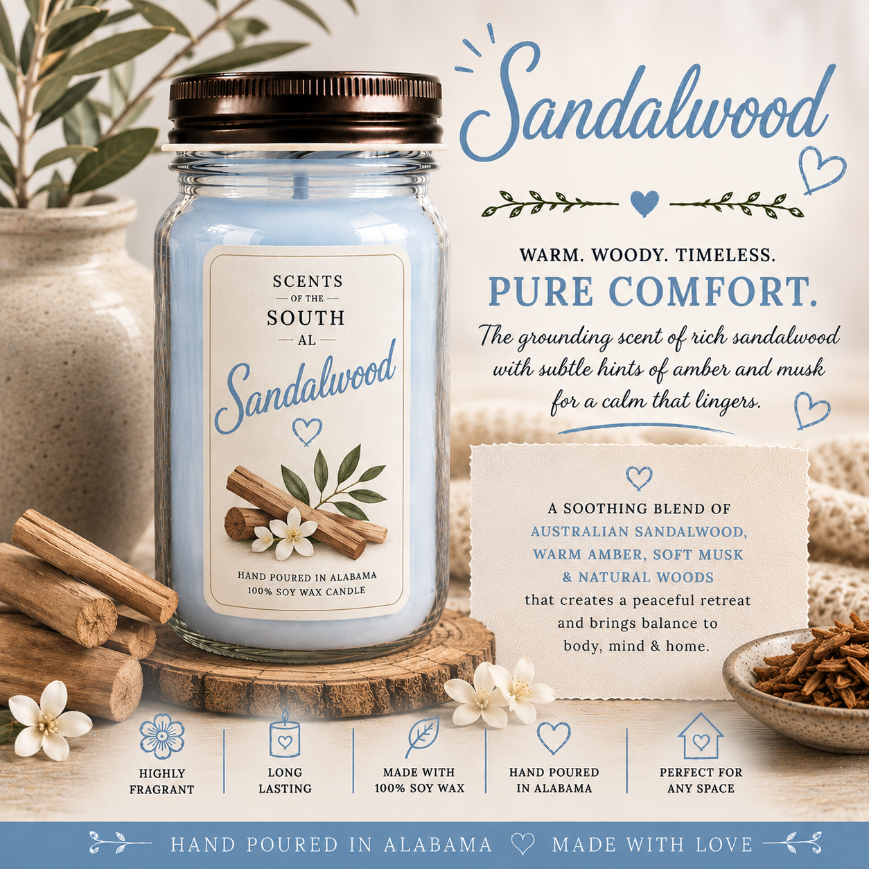 Sandlewood Candle