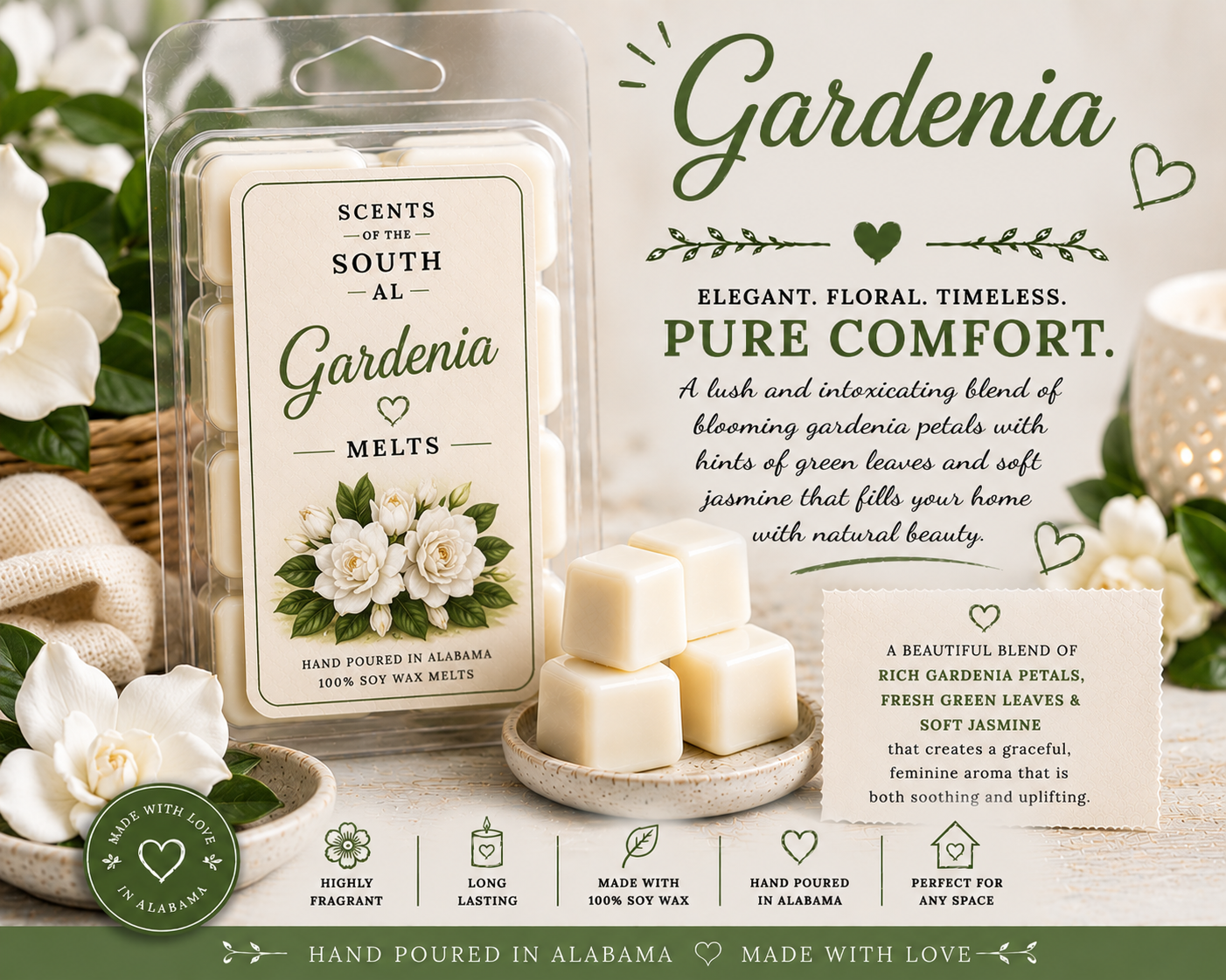 Gardenia Wax Melts