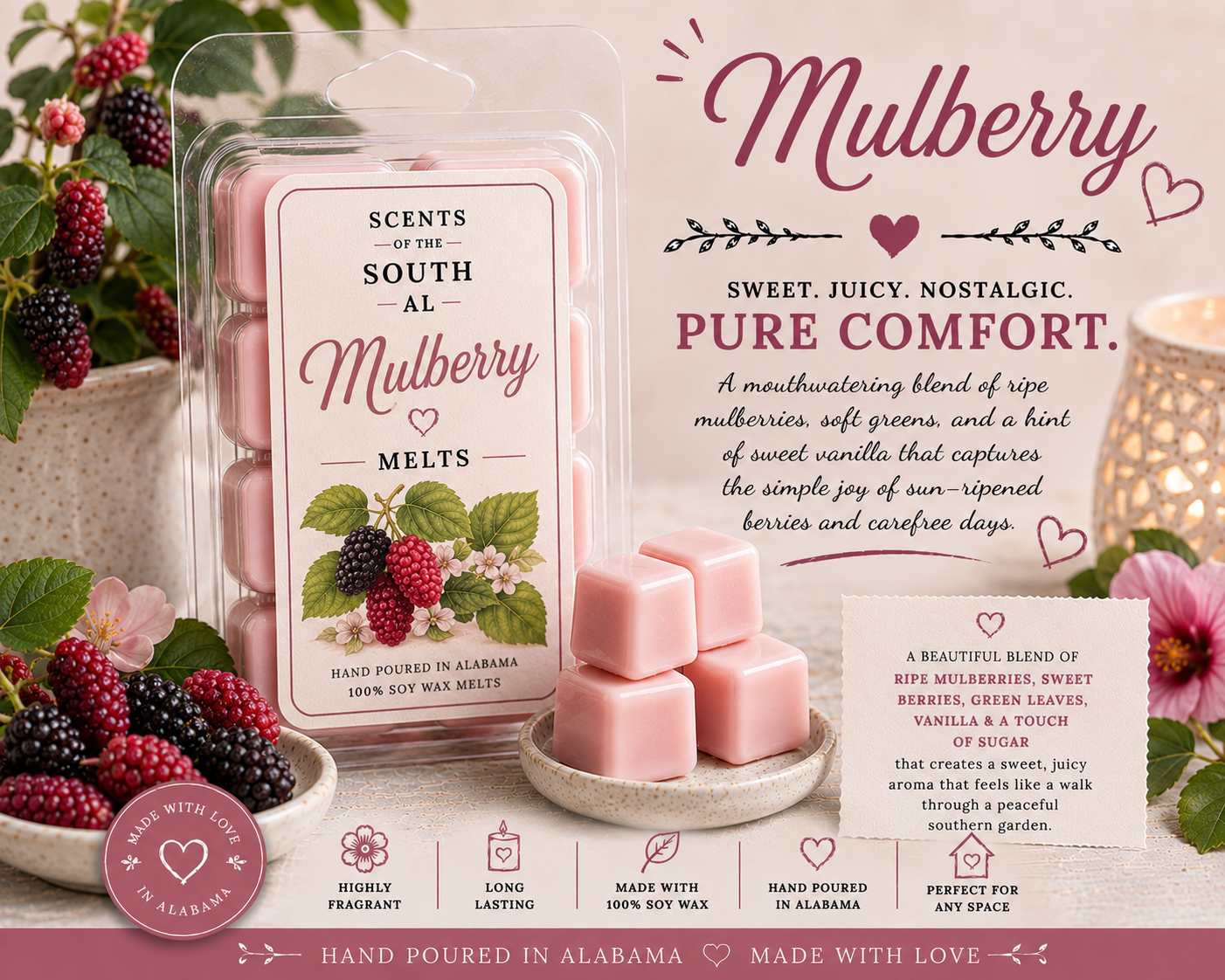 Mulberry Wax Melts