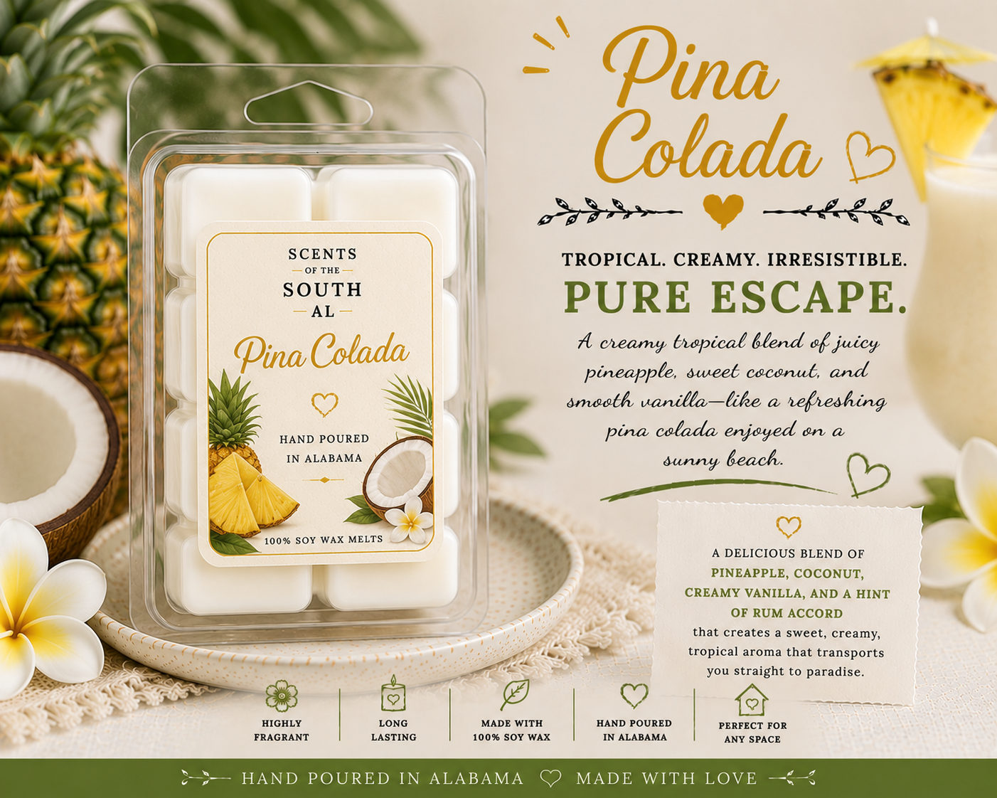 Pina Colada Wax Melts