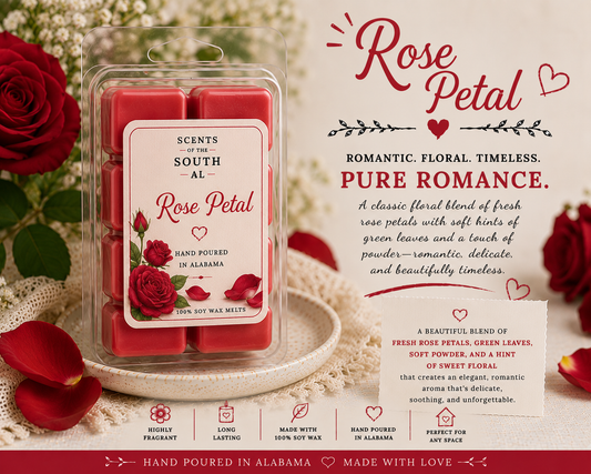 Rose Petal Wax Melts-“Addilyn”